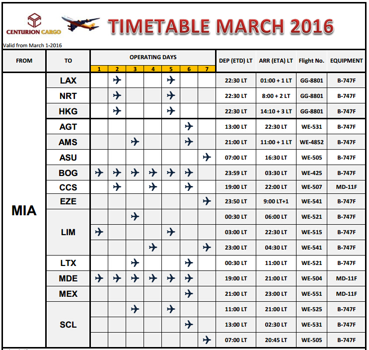 WE航班時刻表，深圳大智通國際貨運代理有限公司
